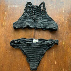 Tularosa Black Bikini Set Size Small